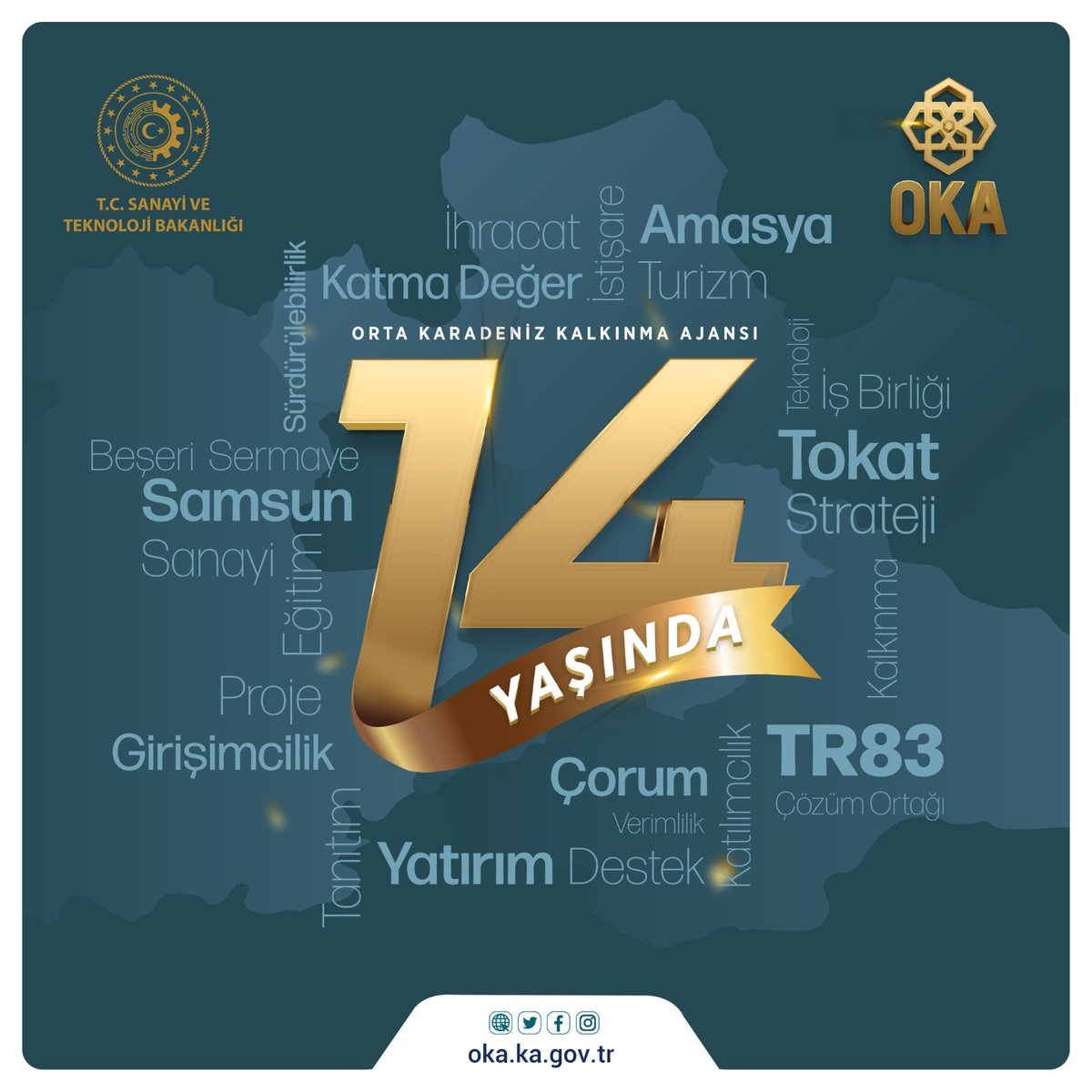 #OKA 1⃣ 4⃣ Yaşında!

✅1083 Proje 
✅337 Milyon TL Hibe Desteği
✅Yüzlerce Analiz, Plan, Strateji, Kapasite Geliştirme Çalışması 
✅Fark Yaratan Yatırım Destek ve Tanıtım Faaliyetleri ile Bölgede kalkınmanın öncülüğünü yaptığımız 14 yılı geride bıraktık.