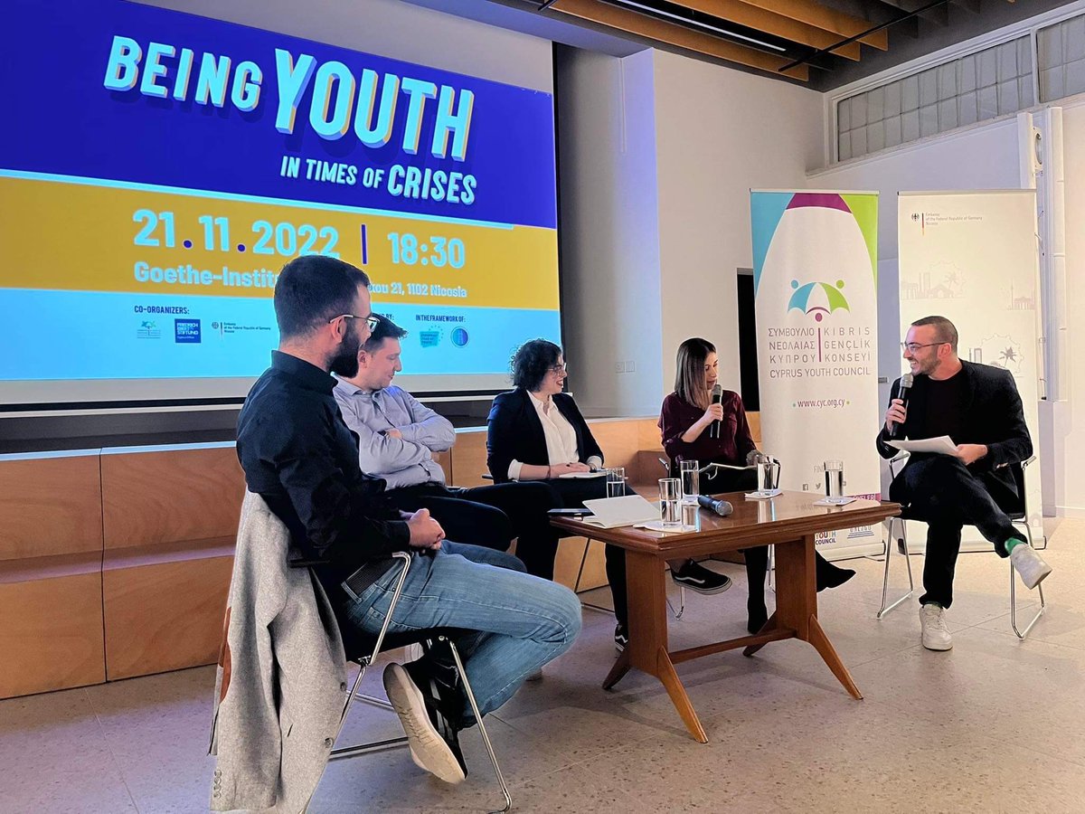 Thank you <a href="/CyprusYouthCoun/">Cyprus Youth Council</a> <a href="/EbertCyprus/">Friedrich-Ebert-Stiftung Cyprus H. Faust mann</a> for the opportunity to be part of this great discussion, bringing the 🇪🇺 level in from <a href="/Youth_Forum/">European Youth Forum</a> aspect, with <a href="/filosofoui/">Maria Kola - Μαρία Κολά</a> <a href="/AliFurkan95/">Ali Furkan Cetiner</a> Mustafa Özbilgehan, coordinated by our 🇨🇾 #CoFoE representative <a href="/antonis_kourras/">Antonis Kourras</a> 

#ForYouthRights 💪