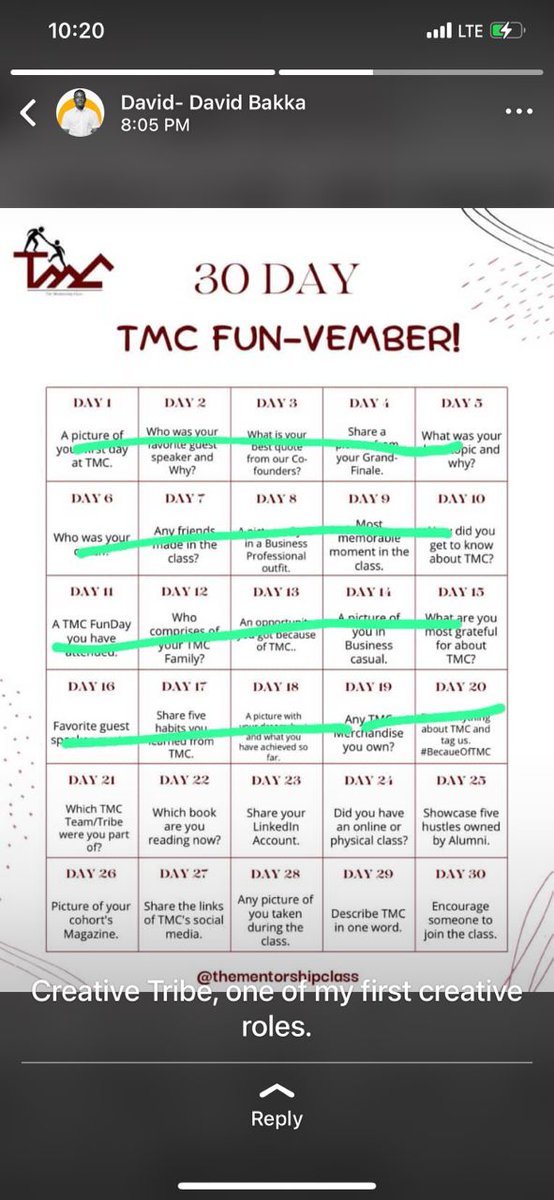 Mentorshipclass's tweet photo. Day 21/30 - What TMC team/tribe were you a part of ? @Mentorshipclass
#TheMentorshipClass
#TMCFunvember https://t.co/zDqkZeuWx7