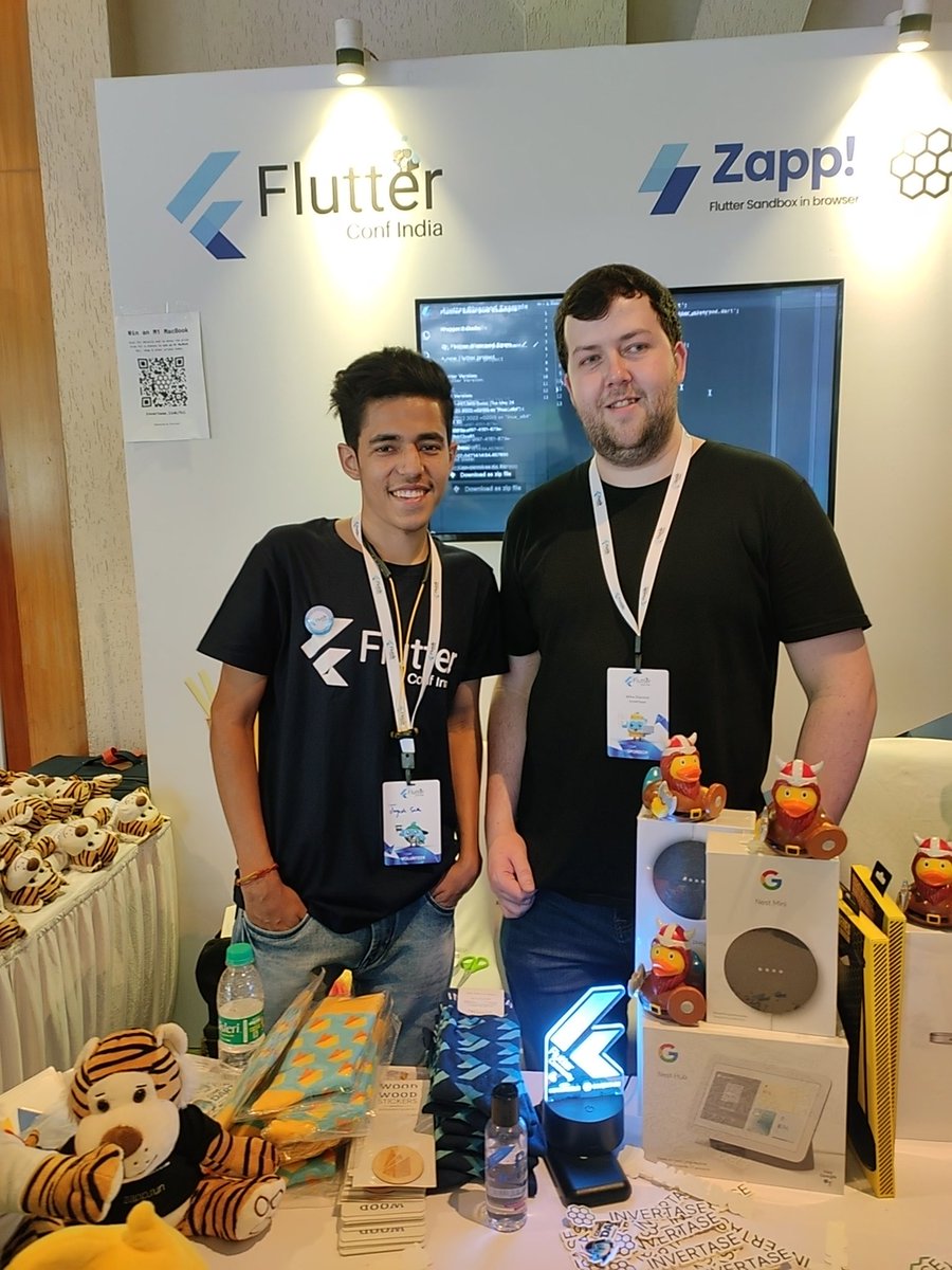 Madflasheroo7's tweet image. Got to meet @mikediarmid and @mhadaily in person such humble people🤗
Hope you guys had a memorable stay at India🫡🫡
And thanks again for bringing lot of swags with you💙💙💙
Hope to meet you guys soon💙💙💙
#FlutterConfIndia #FlutterConfIn