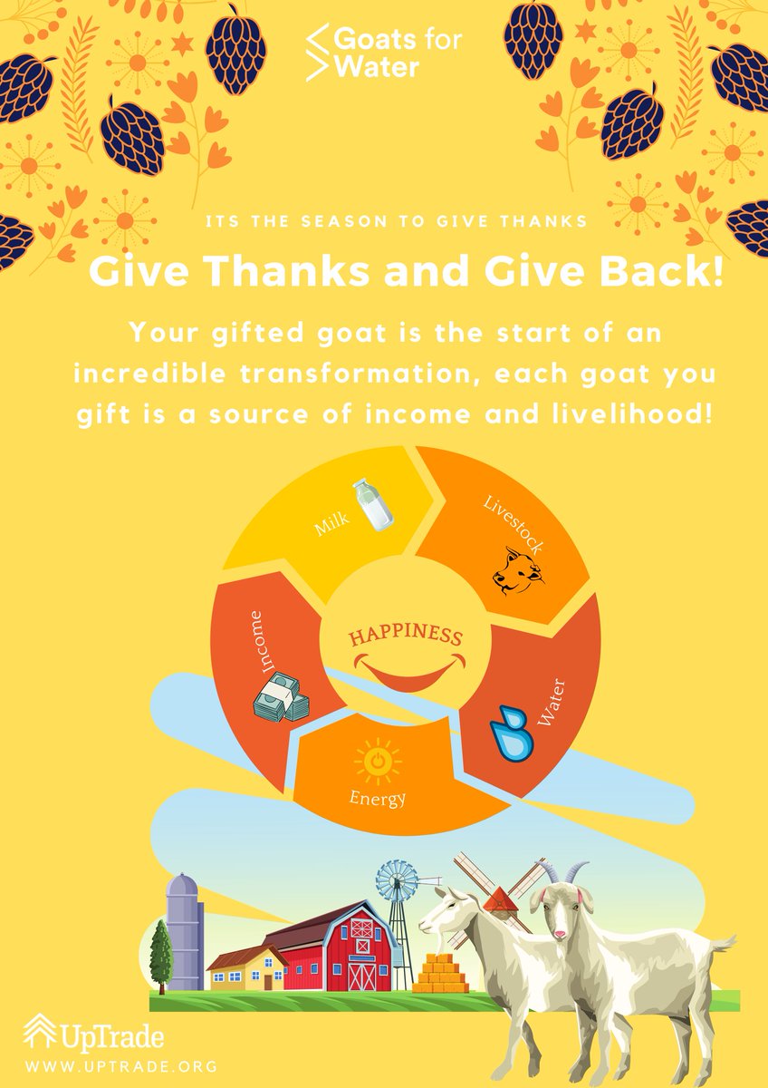 UpTrade - Goats for Water (@goatsforwater) on Twitter photo Visit our website uptrade.org or drop us a message to get started! #GivingTuesday #Thanksgiving2022 Visit our website uptrade.org or drop us a message to get started! #GivingTuesday #Thanksgiving2022