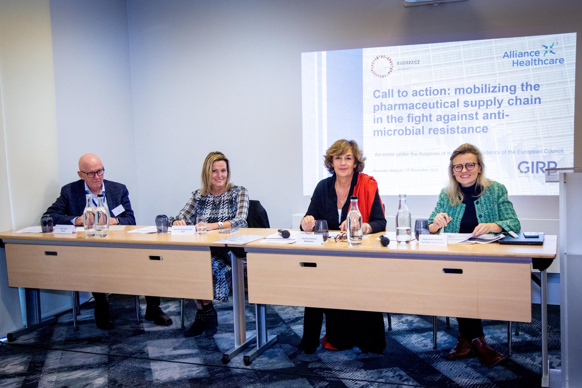 GIRPBrussels's tweet photo. In line w/ #AMR Awareness Week theme of collaboration, GIRP &amp; Alliance Healthcare hosted 💬 to mobilise #pharma #supplychain action👊

💯🗣️ @EU_Commission @UKAMREnvoy @IQVIA_global @euhospitals @CPME_EUROPA @BootsUK @AMRActionFund @AllianceBEAM @EAHPtweet

https://t.co/J5SJzh8iaZ https://t.co/L3x2XQvty2