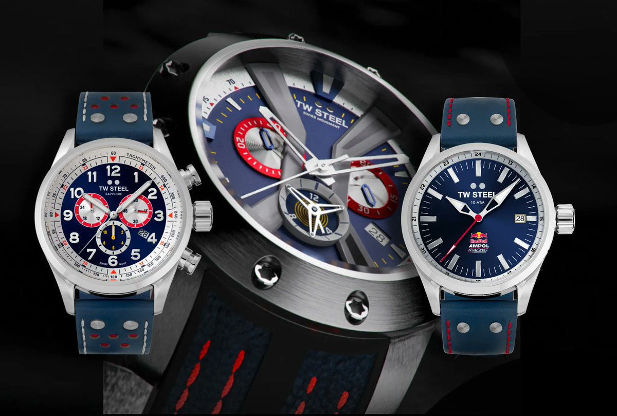 Red Bull horloges: voor autogekken &amp; horlogeliefhebbers! 

Autoraces, motorraces of rallyracers: Grootse races tegen de klok verdienen grootse horloges.  
buff.ly/3NJYtvl