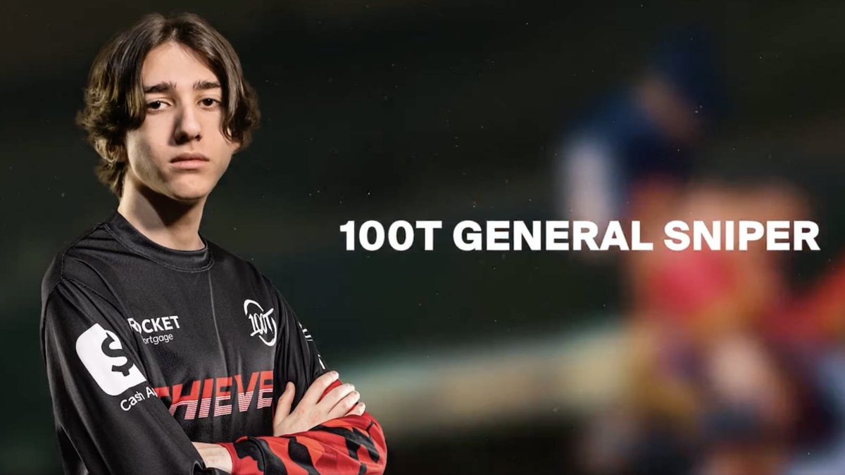 WoolooJr's tweet photo. [Sources] 16 year old Toplaner General Sniper 🇨🇦 will play for 100 Thieves Academy next year https://t.co/o7tJwqAFqi