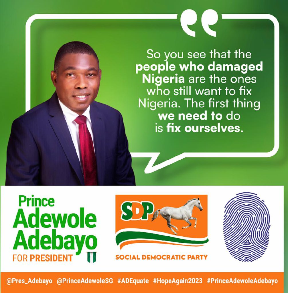 RT @NaPhJoYaAaAa: The people have to learn to fire governments- Prince  Adewole Adebayo @Pres_Adebayo 

#Adewole https://t.co/2V0jufL81G