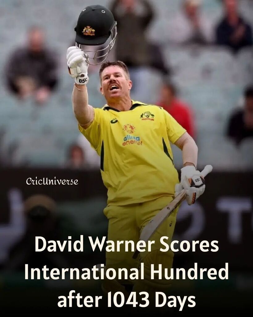 David Warner Scores Hundred vs England.
This is his First International Hundred in 1043 Days.
His Last Hundred came against India on 14th Jan 2020! 👍
.
.
.
#davidwarner #warner #hundred #ausveng #australiancricket #mcg #melbournecricketground #melbourne #century