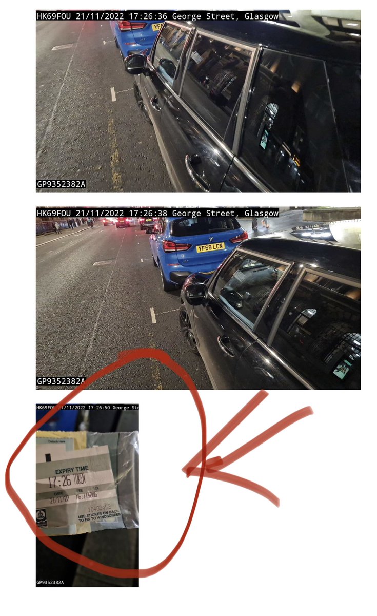 Alex McTurk (@abpropertyglas) on Twitter photo BEWARE 👎🏻 Some fraud by <a href="/GlasgowCC/">Glasgow City Council</a> parking attendants - placing an expired parking ticket on my windscreen for a pic then removing it. When I had paid using RinGo. Have sent receipt today. You have clearly laid this expired ticket there for a picture - it’s on top of your PCN😂. BEWARE 👎🏻 Some fraud by <a href="/GlasgowCC/">Glasgow City Council</a> parking attendants - placing an expired parking ticket on my windscreen for a pic then removing it. When I had paid using RinGo. Have sent receipt today. You have clearly laid this expired ticket there for a picture - it’s on top of your PCN😂.