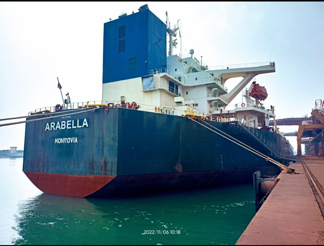 Jamesdeepak2's tweet photo. @paradipport @shipmin_india @PIB_ShipMin @PIBBhubaneswar Sir, It may have been the largest import coal cargo at #KICT Berth but the largest export fines cargo at our #NIOB(JSW) berth is 1,50,679 MT & draft of 16.0 metres more than of the coal volume. https://t.co/Dk0JRLJ5pZ