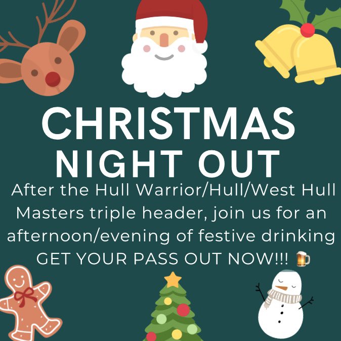 hull_warriors's tweet photo. 🏉𝗡𝗘𝗫𝗧 𝗨𝗣🏉

🏆 Masters Rugby League
🆚 Hull &amp; West Hull
🏟 Marist SC (HU6 7TX)
📆 Saturday 3rd December 
⏰ 1.00pm

#wearewarriors #mastersrugbyleague  #hullmasters #westhullmasters #xmaspissup #marist #sonnygotsmashed https://t.co/8EKuCV2vqH