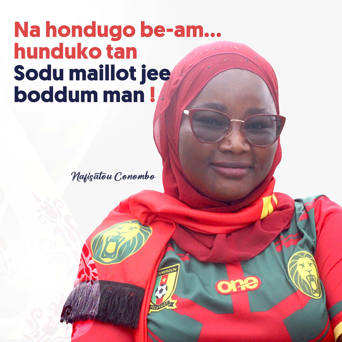 IClickIPay1's tweet photo. Na hondugo be-am hunduko tan, sodu maillot jee boddum man !
Ne supporte pas avec la bouche, achète ton maillot authentique.
#IclickIPay
#Fecafoot
#EdimoDesign
#Qatar2022 https://t.co/hyendnzz1k