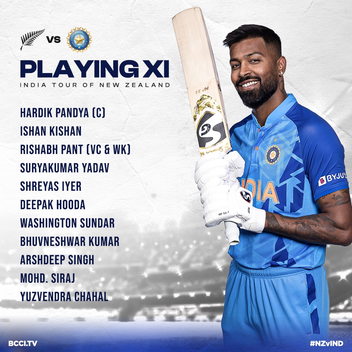 YOUDO20466410's tweet photo. Who is responsible for the absence of Sanju Samson in the playing XI?

#SanjuSamson #INDvsNZ https://t.co/uJFpEdKes6