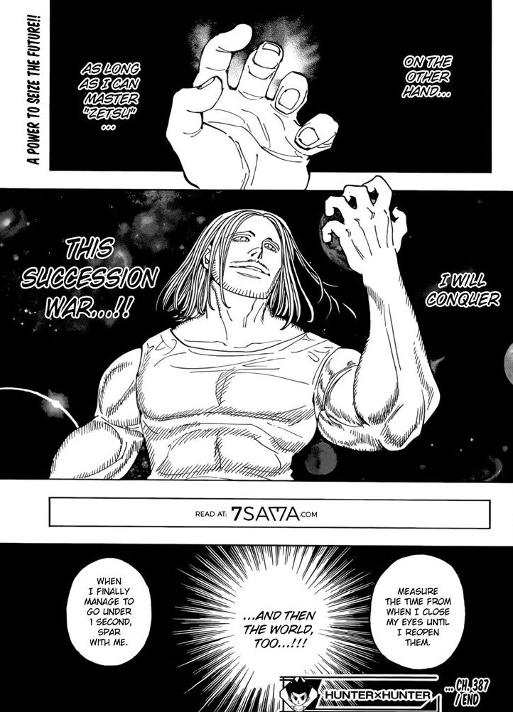 One of my favorite hxh panels. This is what turned hxh from an interest of mine into an obsession. #HXH #hunterxhunter #tserriednich