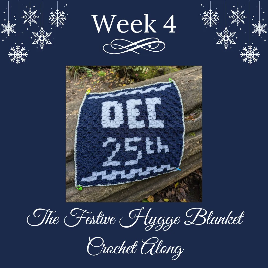 ElimeeDesigns's tweet photo. Our #festivehyggeblanketCAL is entering week 4 ๐. This week participants will receive instructions on how to crochet the christmas tree, December 25th and Merry Xmas motifs!
I have been loving all of the WIPs that have been shared so far ๐.
#crochetCAL #christmasCAL https://t.co/L6e3T6uR20