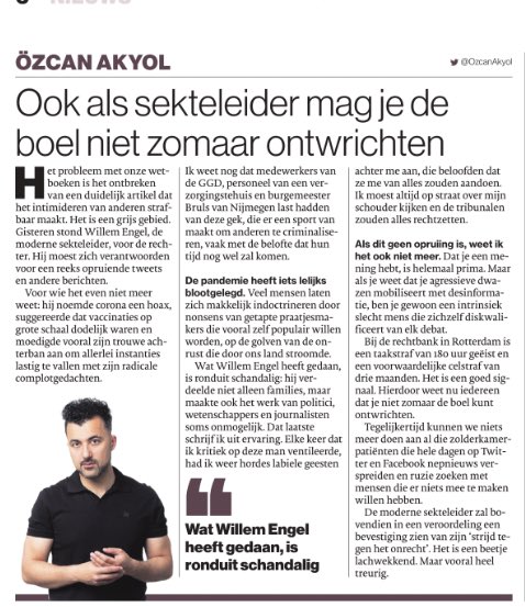 ‘ Zolderkamerpatiënten’ 
Duidelijke diagnose ⁦<a href="/OzcanAkyol/">Özcan Akyol</a>⁩