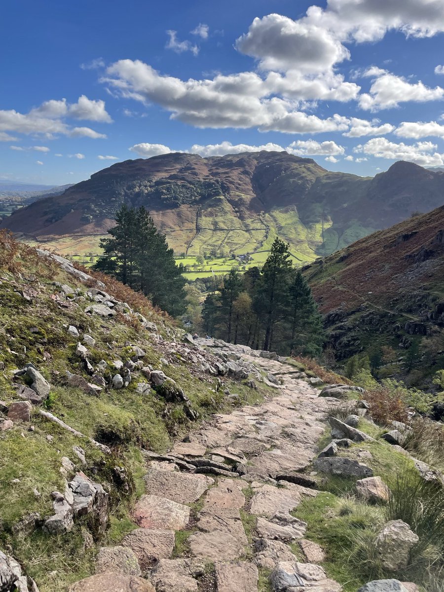 MikeyF55's tweet photo. @NickBrownlow_ Walking to Stickle Tarn in Langdale, Lake District. https://t.co/ZM3O8RozQj