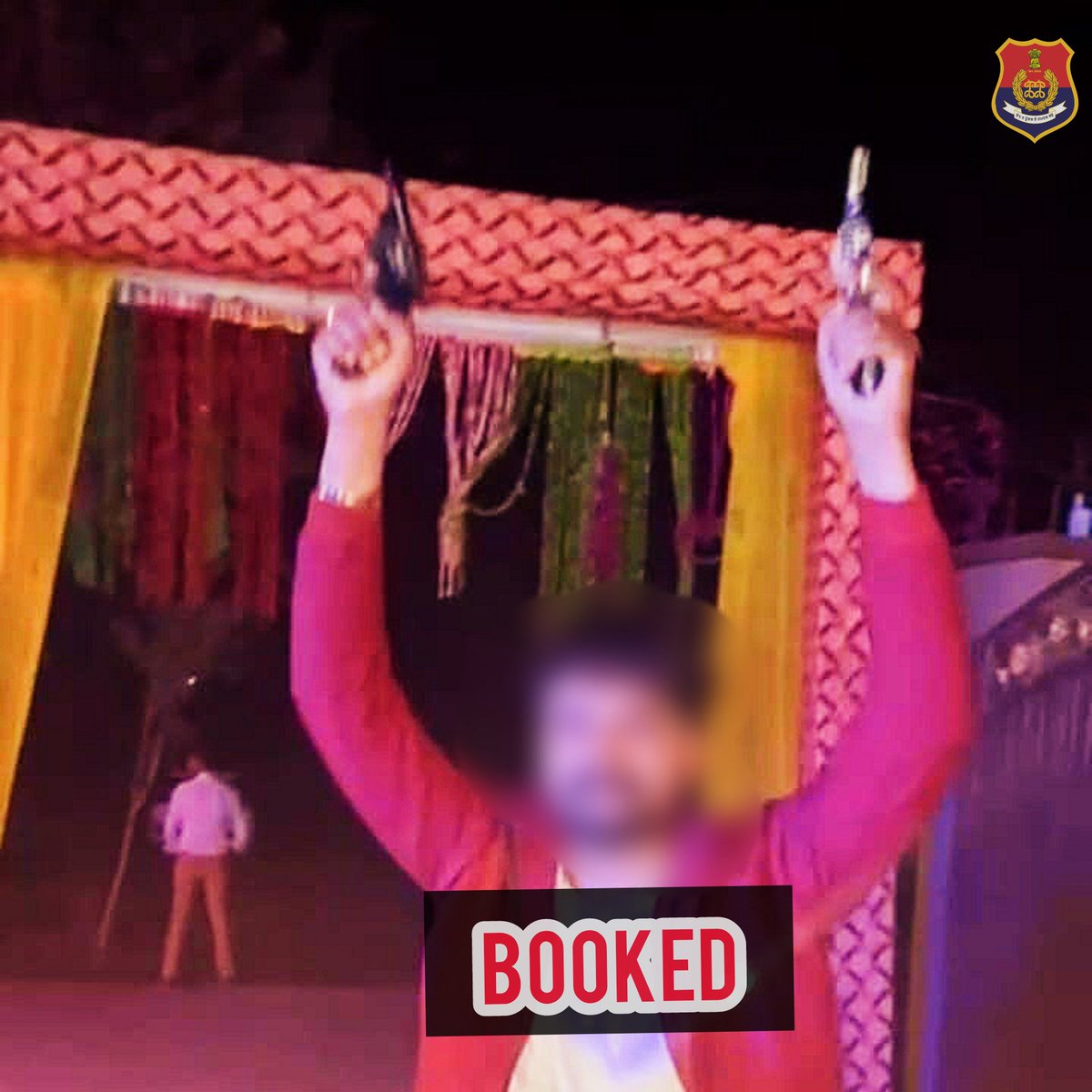 Law is equal for all..

A video viral on social media in which a police constable opened #fire &amp; glorification of #weapons in marriage function. Amritsar Rural Police acting swiftly on viral #video &amp; taking strict action against him &amp; the #Case has been registered at PS Majitha.