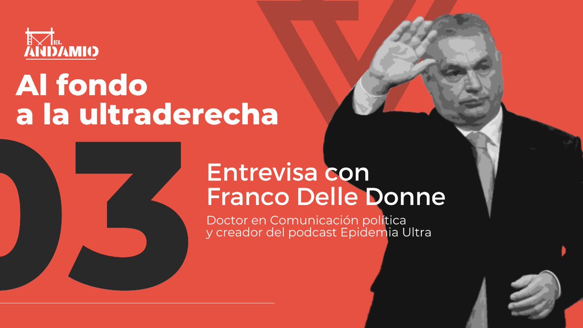 subealandamio's tweet photo. Entrevistamos a @fdelledonne creador del podcast @Epidemia_Ultra sobre cómo definir los movimientos de ultraderecha, cómo identificarlos y combatirlos.💪

Puedes seguirnos 👇🏽
📺 Youtube: https://t.co/GKQzW8UnSN
📻Spotify: https://t.co/GDUS8ZHuTH

#ElAndamio3 #ultraderecha https://t.co/EADVmD1FPy