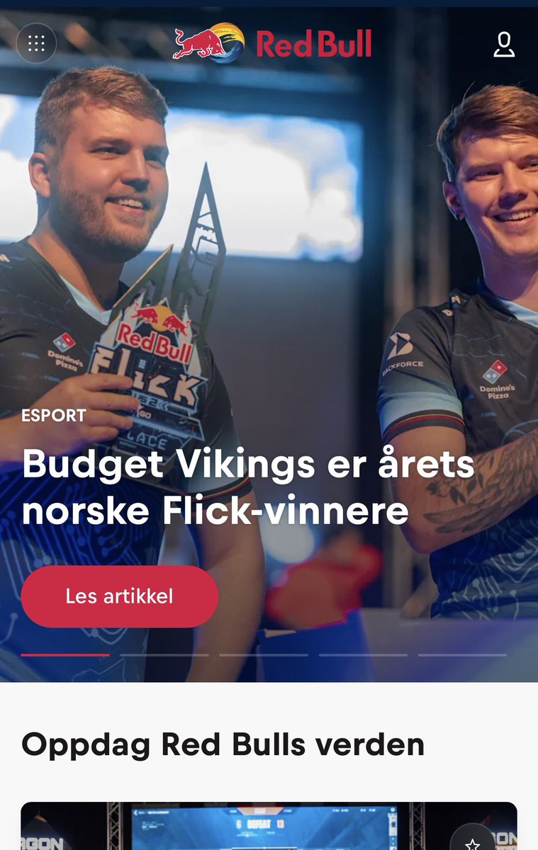 Stolt over gutta som pryder forsiden til <a href="/redbull/">Red Bull</a> sin hjemmeside! Svigermors drømmegutter <a href="/zitancsgo/">Stian Fjørtoft</a> <a href="/MrDoggel/">Martin "MrDoggel" Reberg</a>