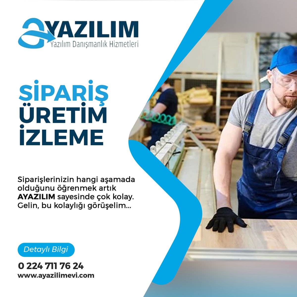 Siparişlerinizin hangi aşamada olduğunu öğrenmek artık AYAZILIM sayesinde çok kolay. Gelin, bu kolaylığı görüşelim...
Detaylı bilgi için; ayazilimevi.com
#ayazilim #yazılım #mobilya #koltuk #bayi #mağaza #plasiyer #CRM #müşteri #inegölmobilya #barkodsistemi #program