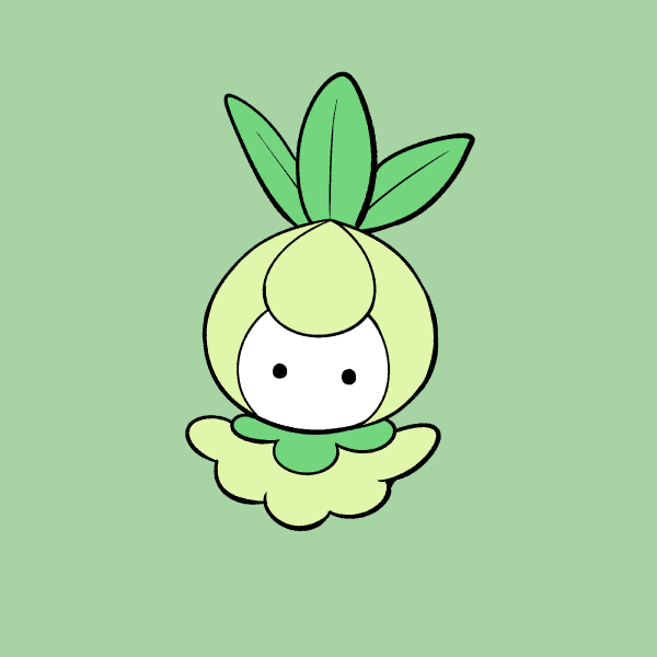 simple background pokemon (creature) no humans solo green background full body green theme  illustration images