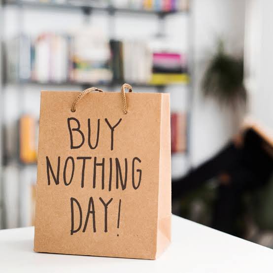 Just because there is a sale doesn’t mean you have to buy…if you don’t need to buy into sales. #BuyNothingDay