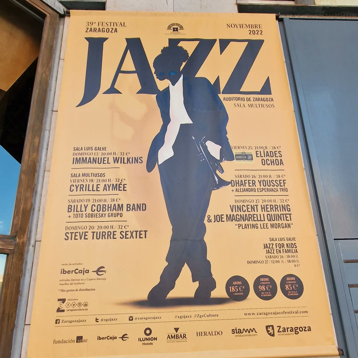 Festival de #jazz de #Zaragoza con @Ilunionhotels Romareda como hotel oficial.