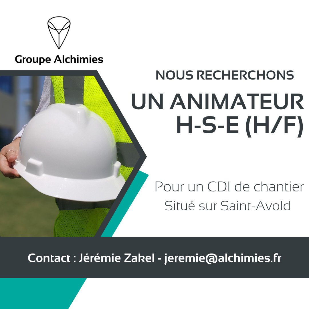 Alchimies_'s tweet photo. Contact : Jérémie Zakel - jeremie@alchimies.fr

#offre #emploi #job #recrutement #grandest #saintavold https://t.co/cNlip7P2Zx