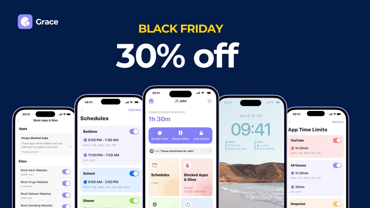 Grace - Parental Control App for iOS tweet media