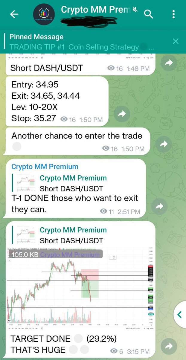 Back to back profitable trades in CRYPTOMONEYMAKERS premium. 

Join our Telegram channel  now &amp; grow your portfolio upto 2X .. join by link only 👇telegram.me/Cryptomoneymak…