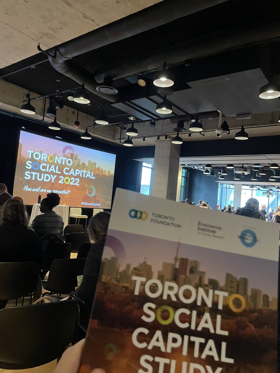 Indispensable Insights about our city. #TOSocialCapital