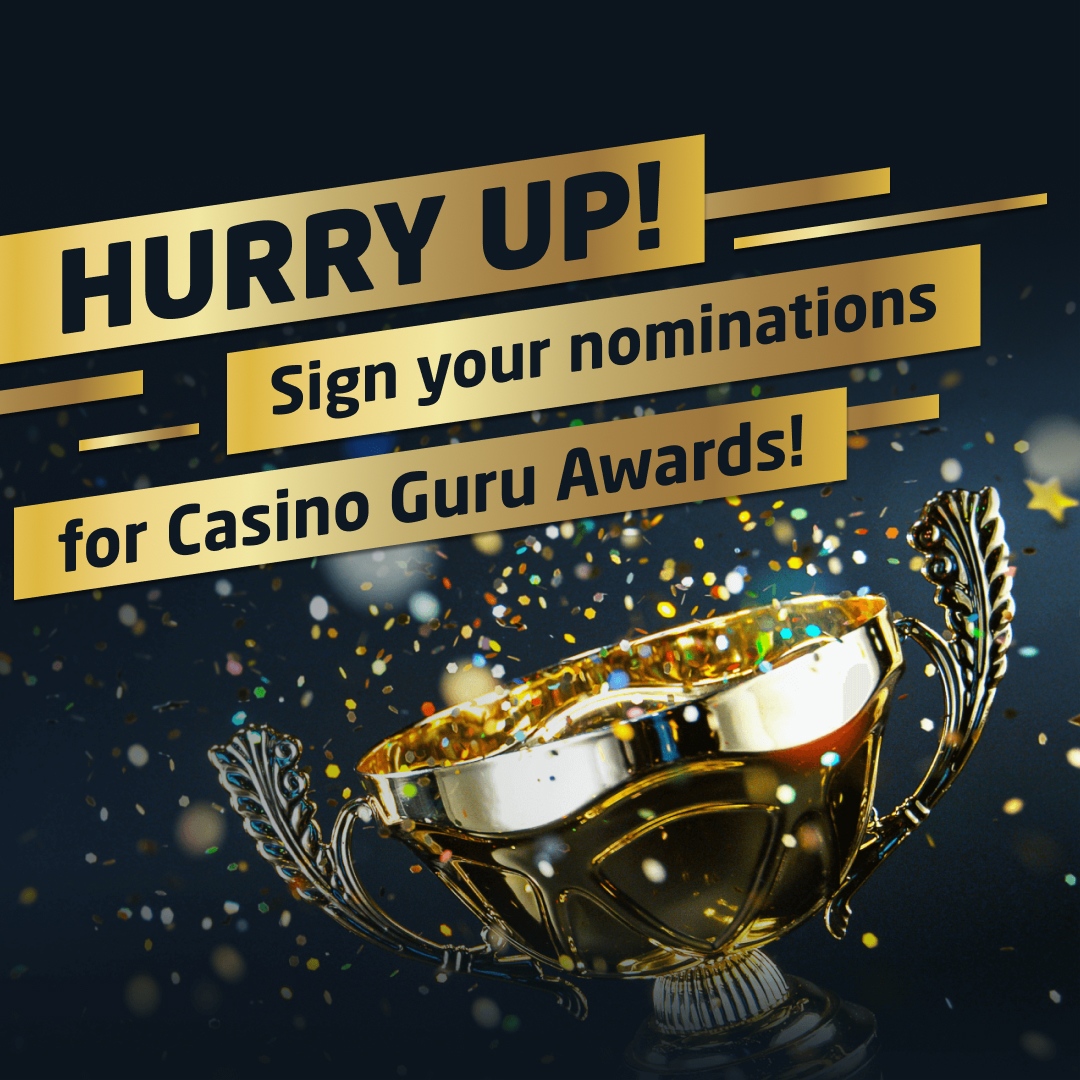 &#129321;#CasinoGuruAwards&#129321; 
Time is getting short, nominate now&#128521;:
 &#128072;


