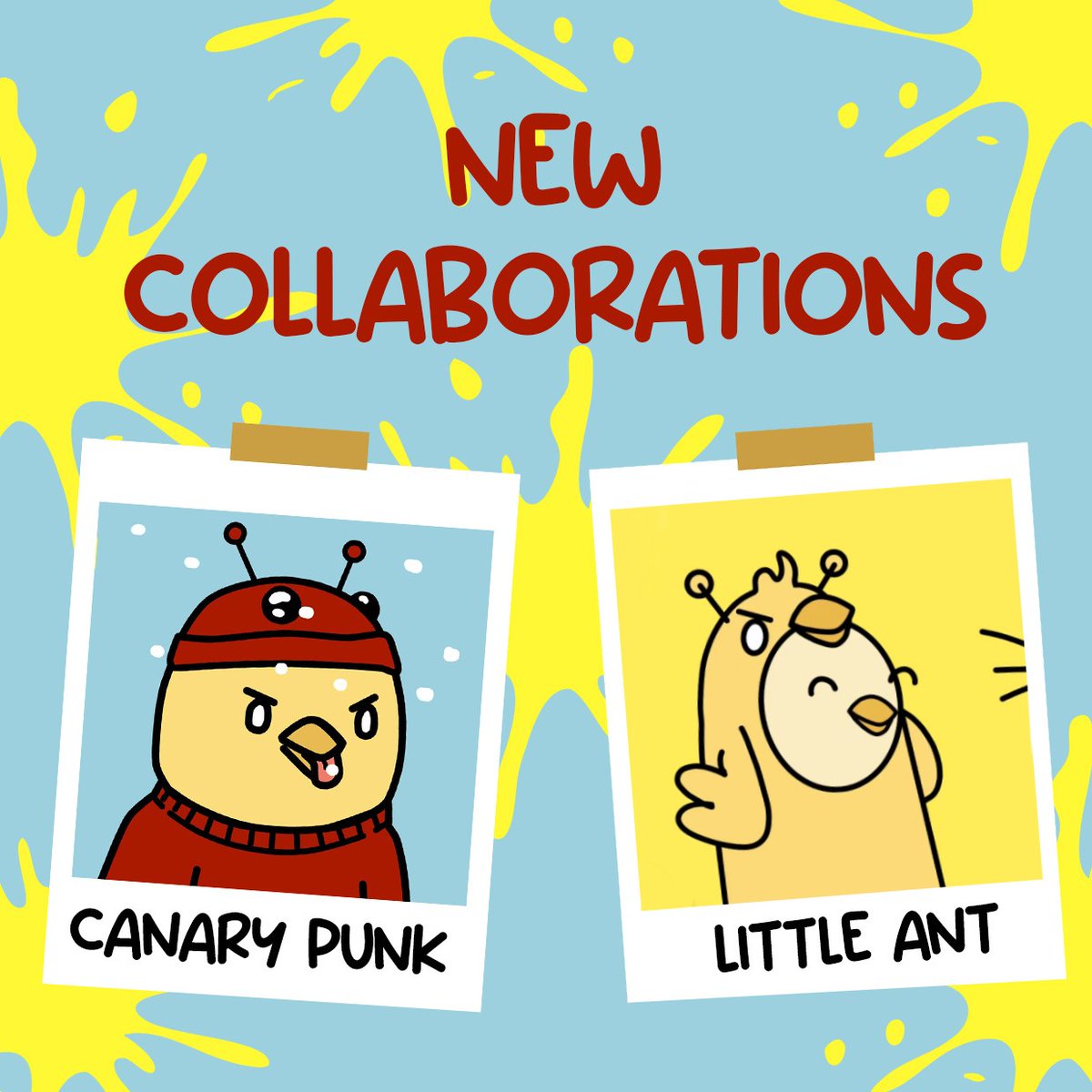 canarypunkNFT's tweet photo. ✨New Drop Collaborations✨
Animations GIF
#CanaryPunk x @Crypto_Sike69
Ready for Winter❄️
🐥🔗https://t.co/vbuQCTcPkk
🐜🔗https://t.co/9U5BeCvuhm
Don’t miss it 🤟🏻🔥
Let's Go!!
#NFTCollabs #NFTCommmunity #NFTartist #LittleAnt https://t.co/J6YtvD6fzA