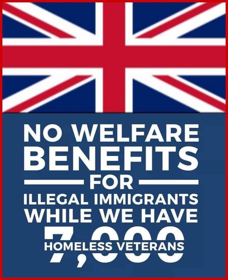 jolenebuntinguk's tweet photo. Veterans before immigrants. 

RT if you agree? https://t.co/AgFZRBIOy6