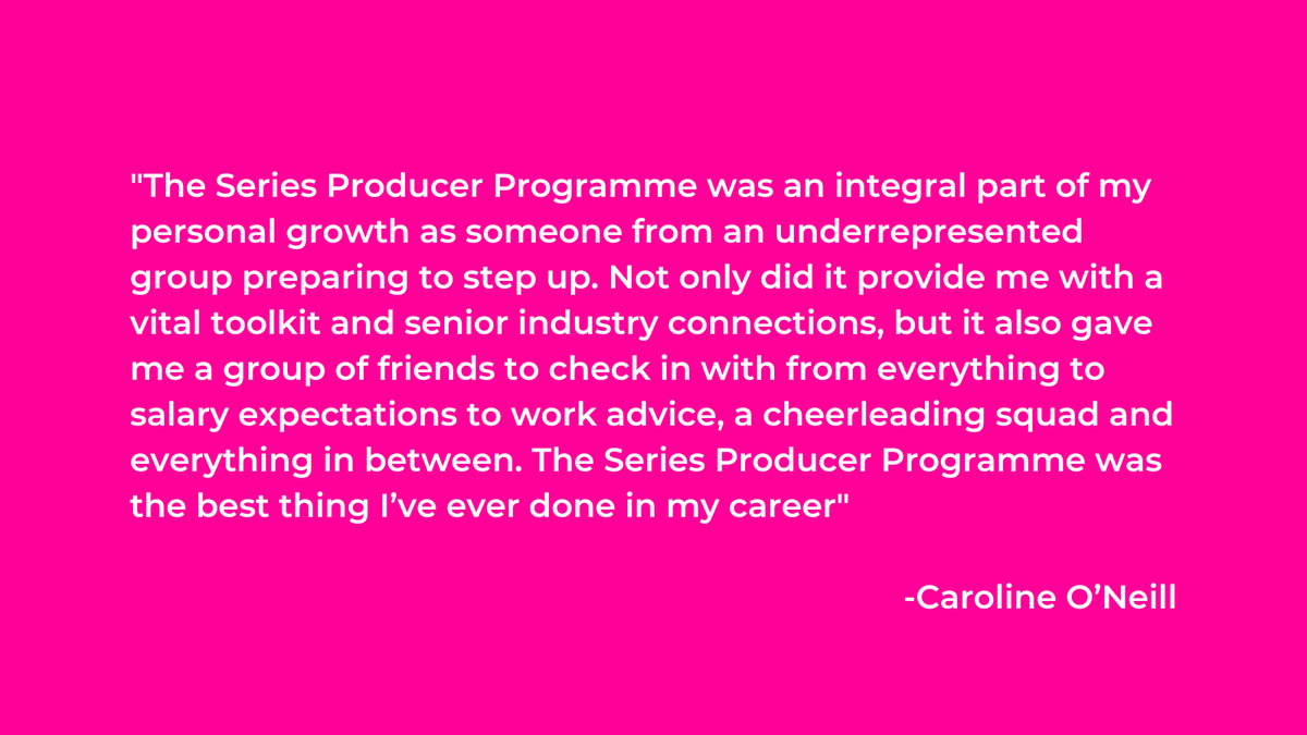 UKScreenSkills's tweet photo. Are you an experienced #TV professional keen to progress from #producer to #seriesproducer? Are you based in the Nations and Regions? If so, our #SeriesProducerProgramme with @TRC_media could be for you. Info on training, benefits, and to apply click here: https://t.co/vusVXtvZcc https://t.co/kuSwT6nIG3