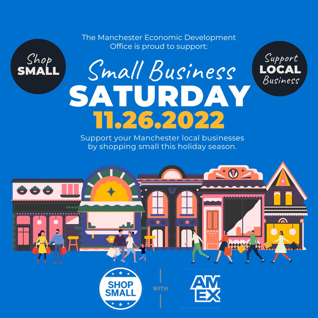 Shop Small with us on 11/26 for Small Business Saturday and support our resilient and hard-working small businesses here in Manchester, NH. Follow us all week long to see the many faces of our local small businesses as your support warms their hearts. #SmallBusinessSaturday #MHT