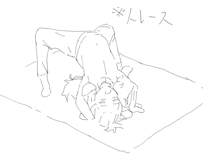 ぼちっちゃんのツイスターゲームのシーンを見て良いものを思いついたので描いてま～す! 