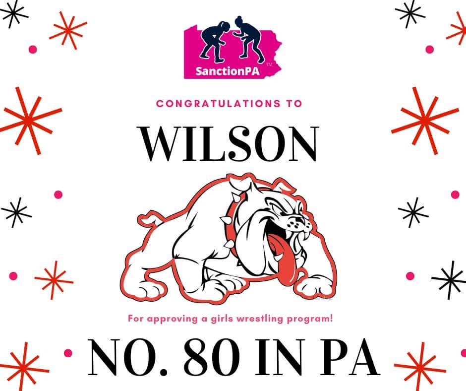 PA_GirlsWrestle's tweet photo. Waking up to #80 in the state to form a girls wrestling team! Thanks Wilson West Lawn! District 3 is killing it for our girls! #SanctionPA @PAPowerWrestle @PA_wrestling @ScottFMartin @ptoc134 https://t.co/vJpq4PEpjE