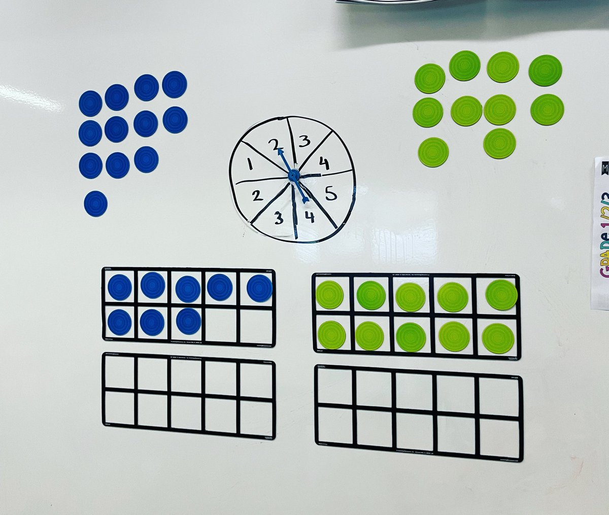 msboyerscabin's tweet photo. Student vs. teacher ten frame game!   Finding ways to make@math stick @HCentennialPS @OCDSB https://t.co/qQf477wDut