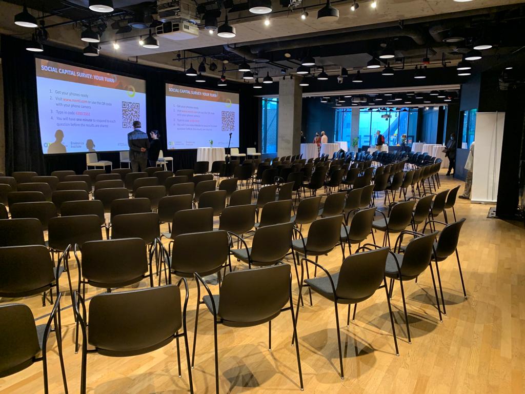TorontoFdn's tweet photo. The team is busy getting ready to talk with passionate Torontonians about how connecting, trusting and engaged we are after COVID. #TOSocialCapital #VitalSignsTO https://t.co/5x1GKXIOxk