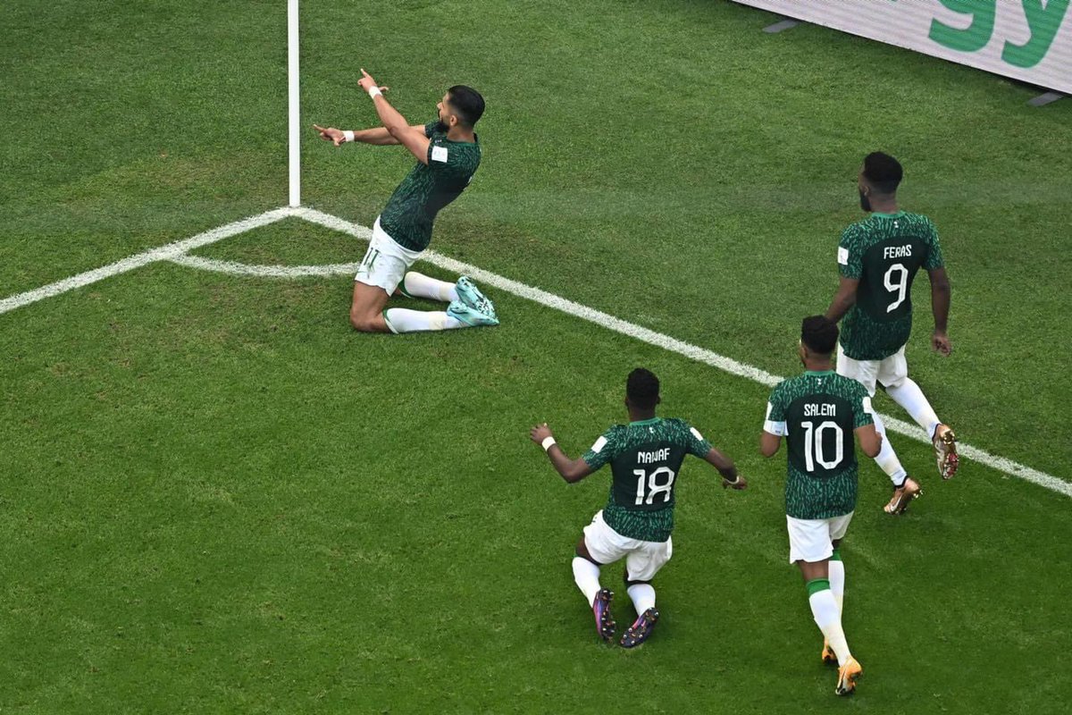 صافرة النهاية سمعت في العراق 🇮🇶 

الف مبارك للاخضر 🇸🇦
#فخر_العرب
