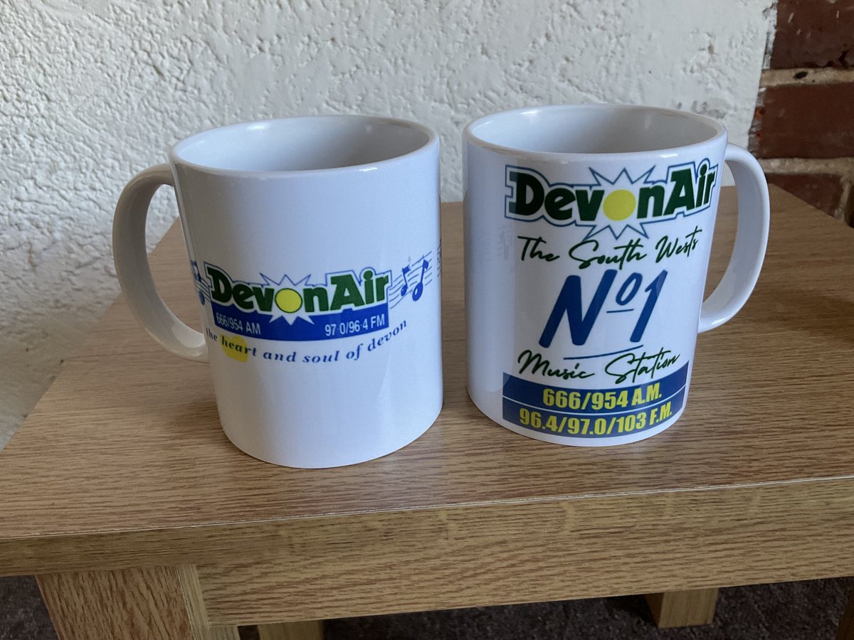 RobinBlamires's tweet photo. Had to be done. Double Devonair. A station that served an area where my heart (and soul) lies… ⁦@RadioMugs⁩ #showusyourmugs https://t.co/2wAIxJuyHC