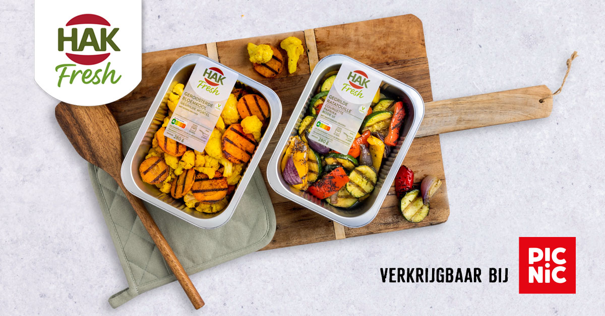 Voor het eerst sinds het 70-jarige bestaan betreedt #HAK de markt voor verse groenten met HAK Fresh Ovengroenten bij #Picnic. De groenten zijn vol smaak, 100% natuurlijk en met Nutri-Score A ook een gezonde keuze. 

Meer weten? Lees dan het persbericht: bit.ly/3XoFTNL
