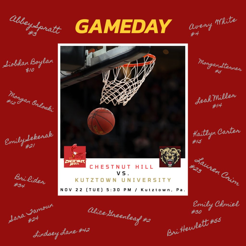 CHCAthletics's tweet photo. You know what day it is.. it's game day!!! Today our women's basketball team takes on Kutztown University for an away game at 5:30pm. Tune in!!!!
#CHCATHLETICS #WBASKETBALL #GRIFFNATION https://t.co/Ca35pS61qV