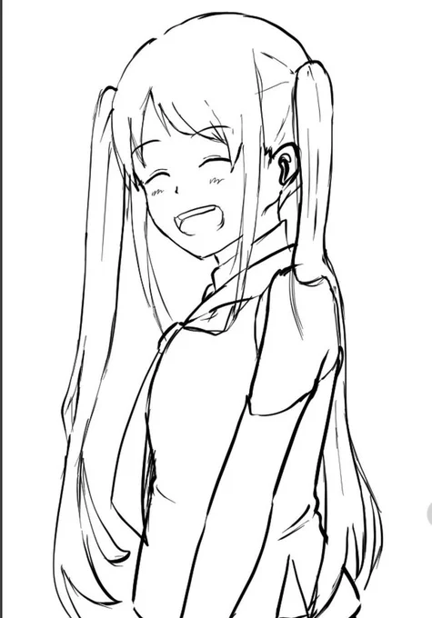 ツインテ五月雨ちゃん
今日は調子悪いので色も塗らない落書きレベル

#いいツインテールの日 