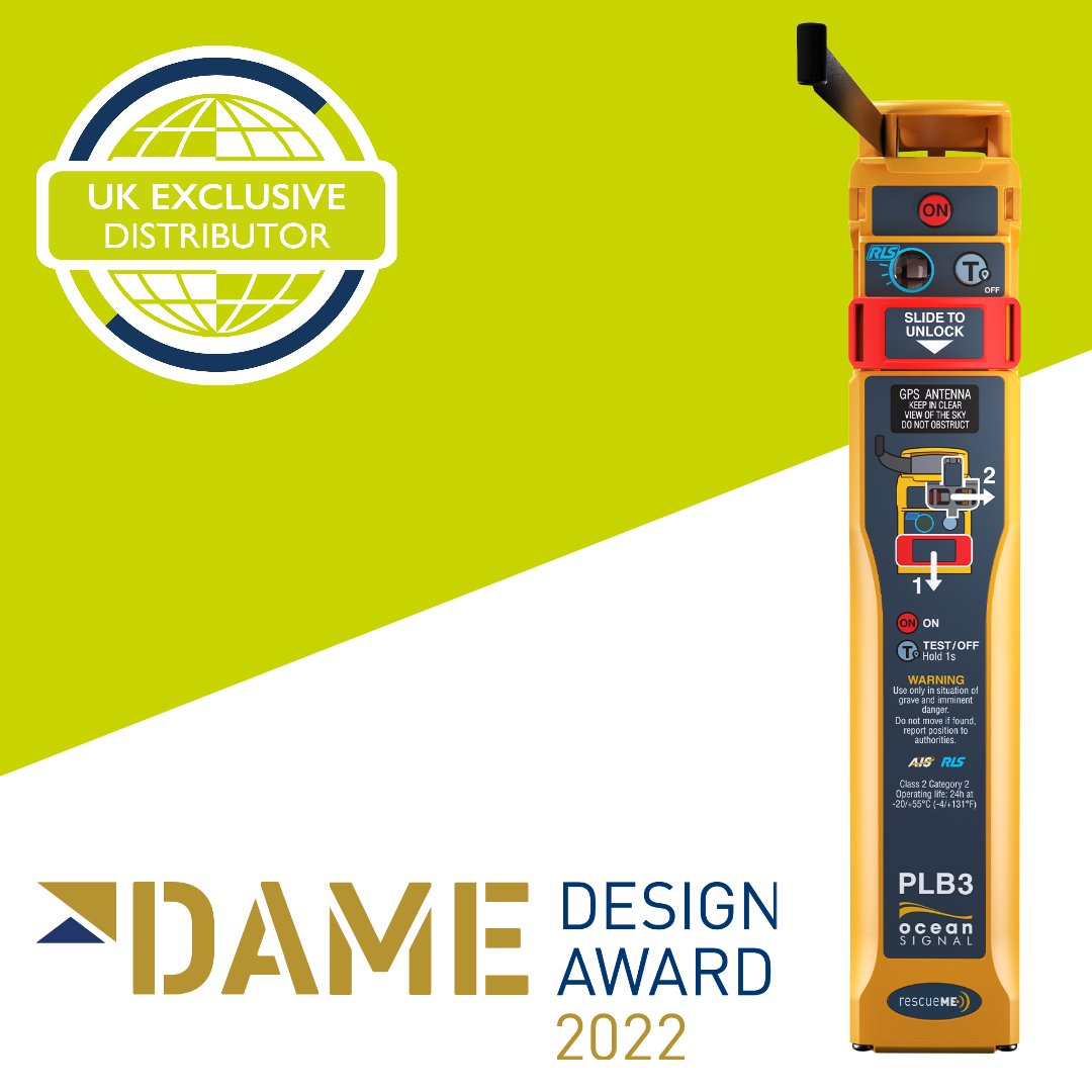 OceanSafety's tweet photo. Congratulations to @OceanSignal on their achievements at @metstrade last week, winning both their category and becoming the overall winner at the 2022 #DAMEAwards for the rescueME PLB3🎯
This represents a significant step in the evolution of PLBs.
👉https://t.co/TeRPdHpCit https://t.co/fiAhoXdUGP