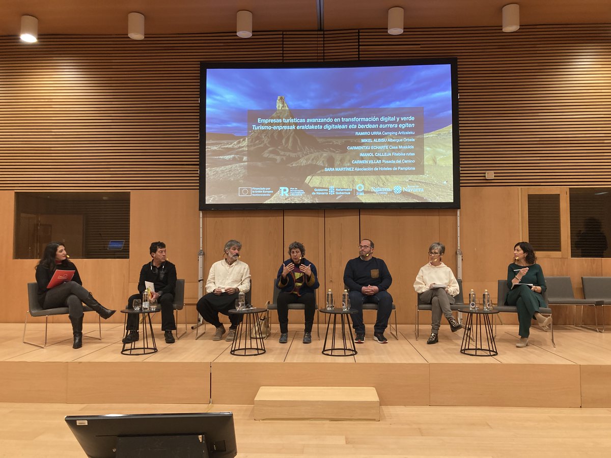 TurismoPro_na's tweet photo. 🤗Gracias por compartir: Experiencias de las empresas turísticas que avanzan en la transformación digital y verde:
camping @Aritzaleku, @AgroturMaricruz, https://t.co/VNfzhpc2fT, @posadaelcamino2, https://t.co/b8tHh1H1OS asociacion @hotelespamplona

#JornadaProfesionalOtroTurismo https://t.co/JFc6FjVN0r