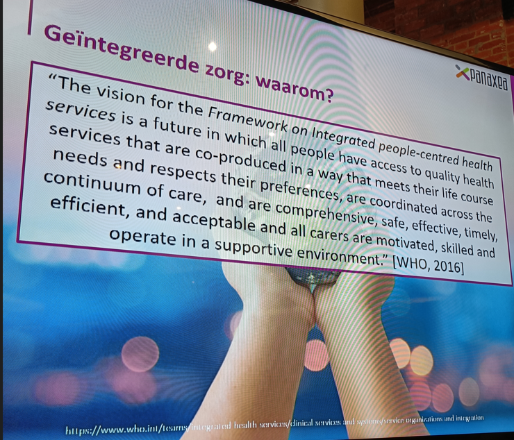 JoeriStaessen's tweet photo. Vandaag symposium @BEMEDTECHTWEET over geïntegreerde zorg.
Waarom we aan #geintegreerdezorg werken werd reeds in 2016 door @WHO uitgesproken..

#bemedtech #futuretech #VBHC #healthcare #bemedtech22

foto tx to @PANAXEA https://t.co/LJhOEOivak