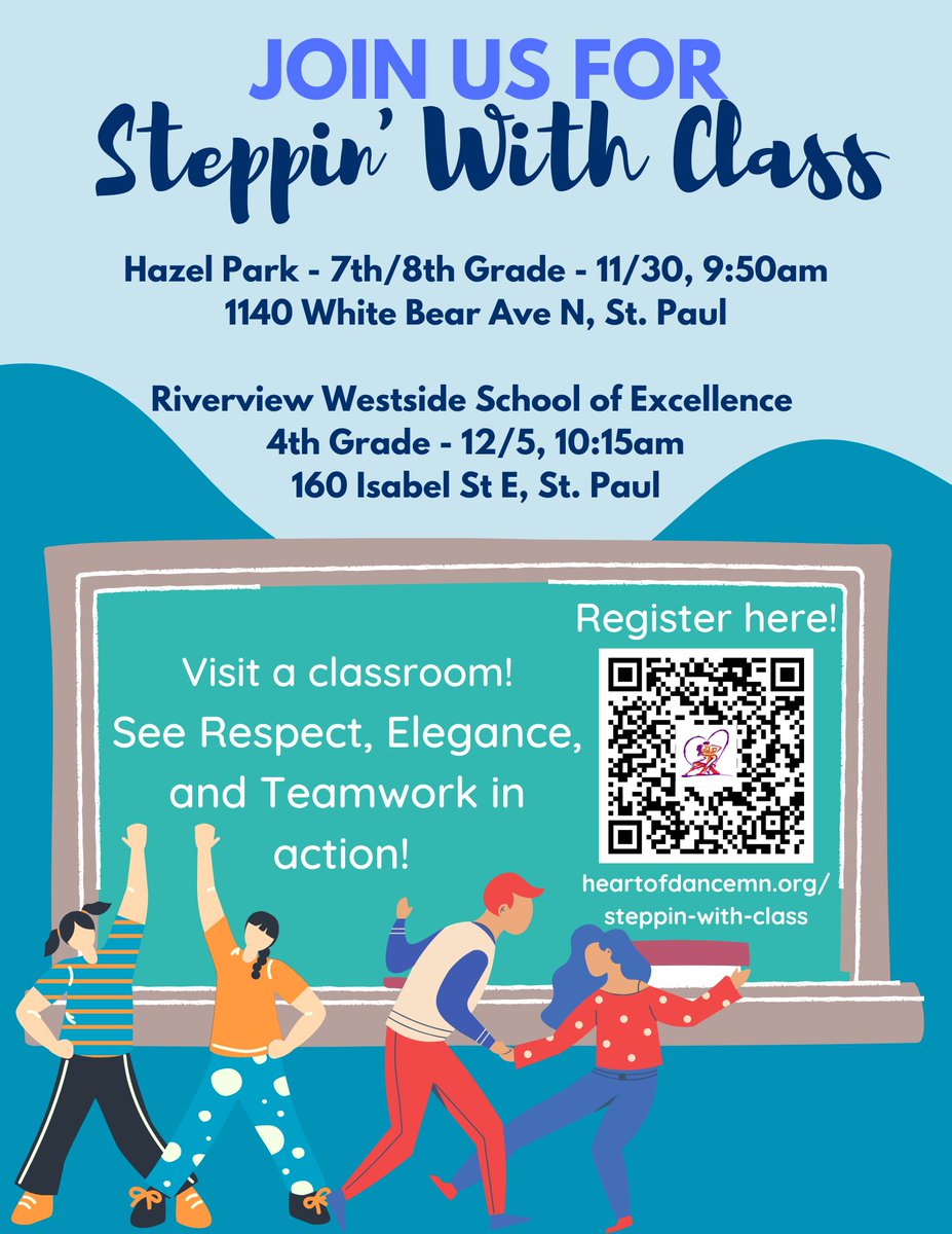 Join us for Steppin' With Class and visit a live classroom to see what we're all about! Be a part of the elegance, respect, and teamwork happening on the dance floor. Register here: bit.ly/3v48ZVF #NonProfit #DanceEducation #DancingClassrooms #BallroomDance #SEL
