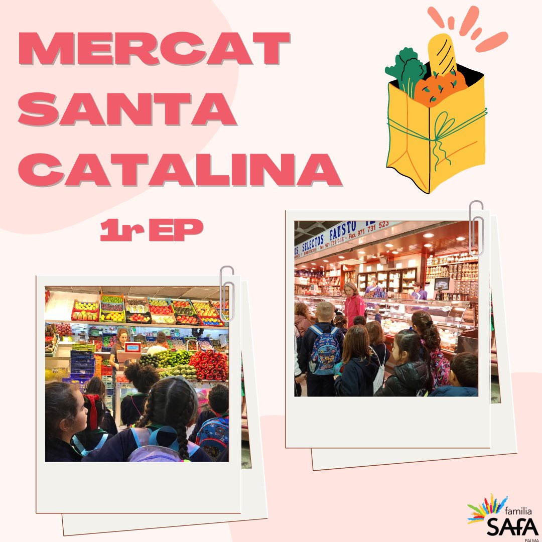 VirgenCarmenPM's tweet photo. Els alumnes de 1r EP hem visitat el Mercat de Santa Catalina per conèixer els diferents aliments i les seves paradetes. 🥕🍅🐟 https://t.co/HG5C2sbijP