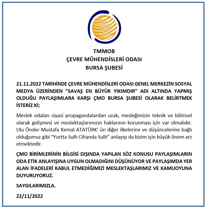 MESLEKTAŞLARIMIZ VE KAMUOYUNA ÖNEMLİ DUYURU !